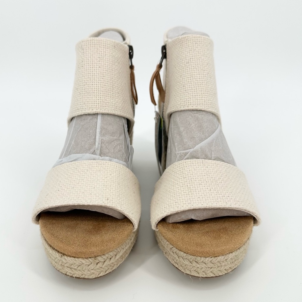 Tom’s Majorca Rope Platform Sandal Natural Basket Weave - Picture 3 of 13